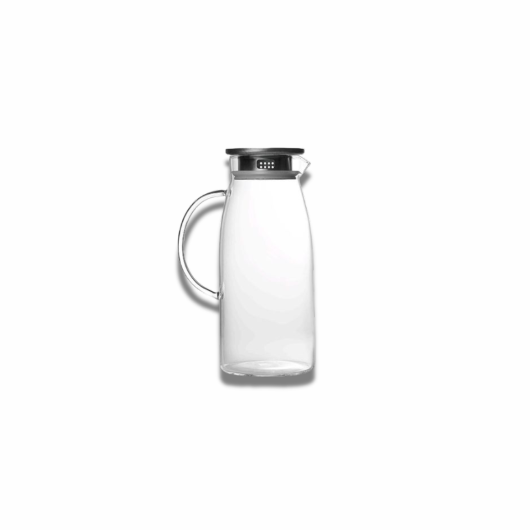 Glass Pitcher with Lid