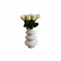 White Ripple Vase