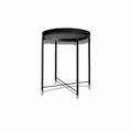Modern Black Metal Side Table